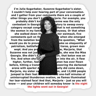 julia sugarbaker rant Sticker